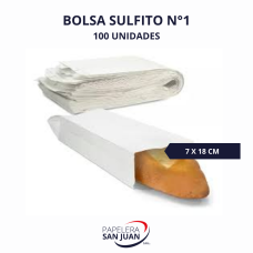 BOLSA SULFITO N 1 (7X18 CM) X 1000 UNID BOLSA SULFITO N 1 (7X18 CM) X 1000 UNID