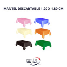 MANTEL LISO CORTO (1.20 X 1.80) X 1 UNID