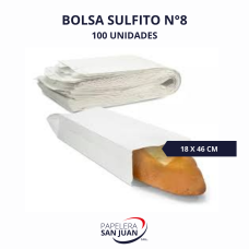BOLSA SULFITO N 8 (18X46 CM) X 100 UNID BOLSA SULFITO N 8 (18X46 CM) X 100 UNID