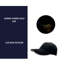 GORRA VISERA HILO LED ( PILAS INCLUIDAS ) X 1