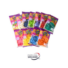 GLOBO LISO Y SURTIDO N 9 (PARTY TIME) X 50 UNID GLOBO LISO Y SURTIDO N 9 (PARTY TIME) X 50 UNID