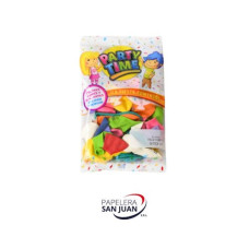 GLOBO F/ CUMPLE N 9 (PARTY TIME) X 50 UNID