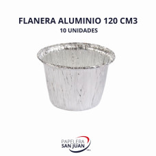 FLANERA ALUMINIO 120 CM3 X 10 UNID
