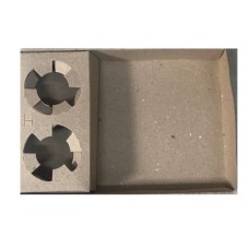 BANDEJA CARTON C/PORTA 2 VASOS (18X26 CM) X 50 UNID