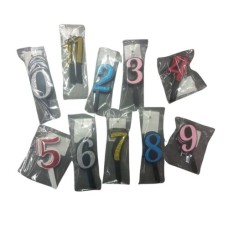 NUMERO PLASTICO P/ TORTA C/ BRILLO X 6 UNID NUMERO PLASTICO P/ TORTA C/ BRILLO X 6 UNID