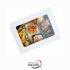 CAJA DESAYUNO C/VISOR 22X30X10 X 25 UNID