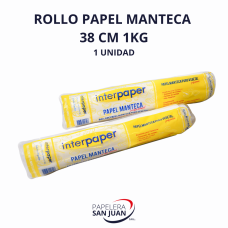 ROLLO PAPEL MANTECA 38CM X 1 KG.