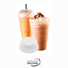 VASO PLASTICO MILANO C/TAPA 370 CC X 100 UNID