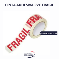 CINTA ADHESIVA PVC BCA FRAGIL 48MM X 50 MTS