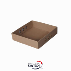 CAJA MULTIUSO MICROCORRUGADA 25X25 CM ALTURA 7 CM X 25 UNID (BASE SOLA)