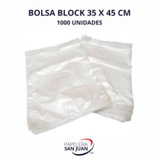 BOLSA BLOCK 35X45 X 1000 UNID