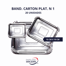 BANDEJA CARTON PLATEADA N1 150X190 MM DELCAPACK X 20 UNID BANDEJA CARTON PLATEADA N1 150X190 MM DELCAPACK X 20 UNID