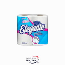 ROLLO PAPEL HIGIENICO ELEGANTE 10 CM X 30 MTS 1 PAQUETE X 4 ROLLOS