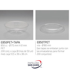 BANDEJA ENSALADERA LK 850 CC X 200 UNID