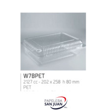 BLISTER W7 BAJA (20.2X25.8 ALTURA 8 CM) X 100 UNID