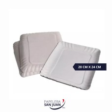 BANDEJA CARTON GRIS N4 200X240 MM X 100 UNID BANDEJA CARTON GRIS N4 200X240 MM X 100 UNID