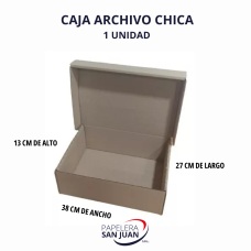 CAJA DE CARTON ARCHIVO 27X38X13 X 25 UNID