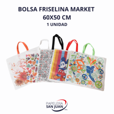 BOLSA FRISELINA MARKET 70 G/M2 60X50 CM X 10 UNID
