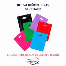 BOLSA DE POLIETILENO RINON 35X45 CM X 50 UNID