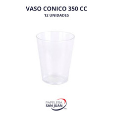 VASO CONICO 350 CM3 X 12 UNID