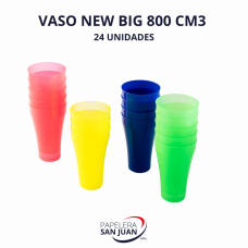 VASOS NEW BIG 800 CM3 X 24