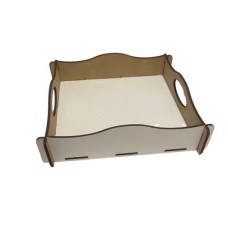BANDEJA DESAYUNO MDF 20X20 X 1 UNID