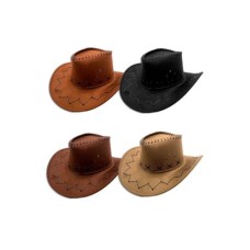 SOMBRERO COWBOY DE GAMUZA X 1 UNID