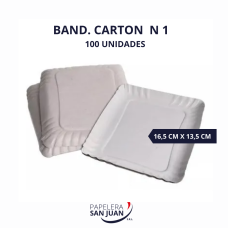 BANDEJA CARTON N1 165X135 MM X 100 UNID BANDEJA CARTON N1 165X135 MM X 100 UNID