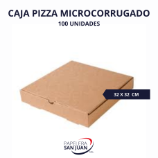 CAJA PIZZA MICRO-CORRUGADO X 100 (32X32)