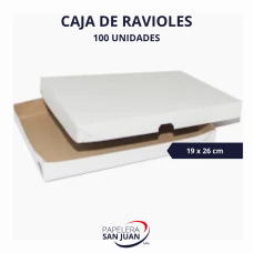 CAJA RAVIOLES 19X26 X 100 UNID