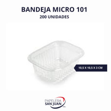 BANDEJA 101 PP REFORZADA MICROONDAS CELPACK (105X105 MM ALTURA 34 MM) X 150 UNID