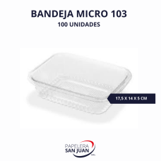 BANDEJA 103 PP REFORZADA MICROONDAS CELPACK (174X139 MM ALTURA 50 MM) X 100 UNID