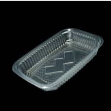 BANDEJA 107 PP ECONOMICA RECTANGULAR MICROONDAS WORK (265X185 MM ALTURA 45 MM) X 100