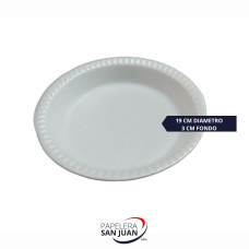 BANDEJA EXPANDIDO K62 DIAMETRO 19 CM ALTURA 3 CM X 400 UNID