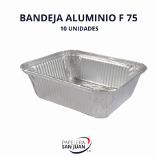 BANDEJA ALUMINIO F-75(FONDO 145X100 MM ALTURA 46 MM) X 10 UNID