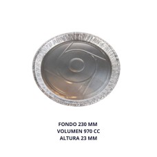 PLATO ALUMINIO DIAMETRO 26 CM X 10 UNID