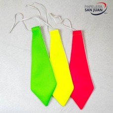 CORBATA TELA FLUO X 1 UNID