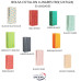 BOLSA PAPEL COLOR FB3(24.5X11.5X7) X 50 UNID