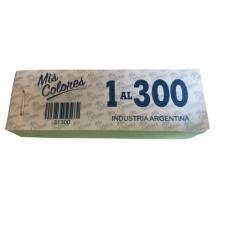 5 TALONARIOS NUMERADOS 1-300