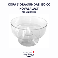 COPA SIDRA/SUNDAE 150 CC KOVALPLAST  X 100
