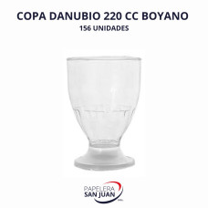 COPA DANUBIO AGUA VINO 220 CC  BOYANO  X 156