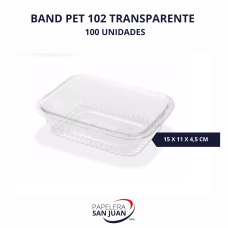 BANDEJA 102 PET TRANSPARENTE CELPACK (150X110 MM ALTURA 45 MM APROX) X 200 UNID
