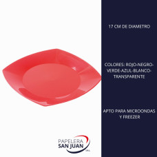 PLATO PLASTICO PP 17 CM KOVALPLAST X 10 UNID