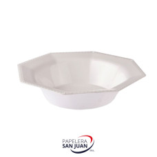 BOWL OCTOGONAL 15 CM KOVALPLAST X 100 UNID