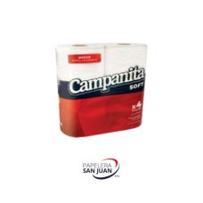 ROLLO PAPEL HIGIENICO CAMPANITA 12 PAQUETES DE 4 UNID X 30 MTS (ECO)