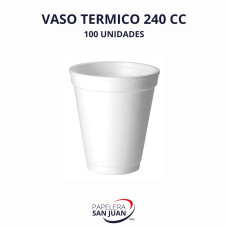 VASO TERMICO 240 CC X 100