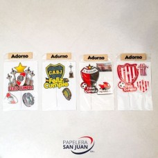 KIT ADORNO EQUIPOS DE FUTBOL X 1 UNID