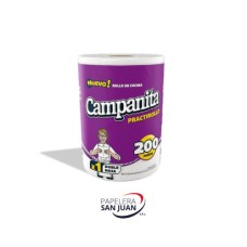 ROLLO PAPEL COCINA CAMPANITA 12 PAQ. X 200 PANOS