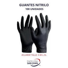 GUANTES NITRILO X 100 UNID