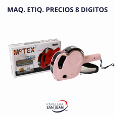 MAQ. ETIQ.PRECIOS 8 DIG. MOTEX 1 UNID